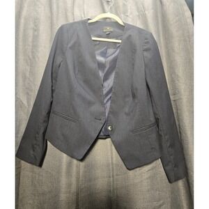 Worthington Pinstripe Blazer Business Career Jacket One Button‎ Size L